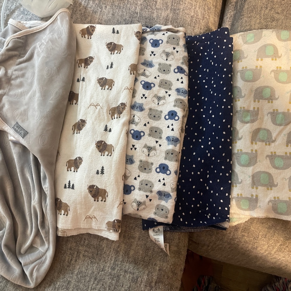 Assorted Baby Swaddle Blankets